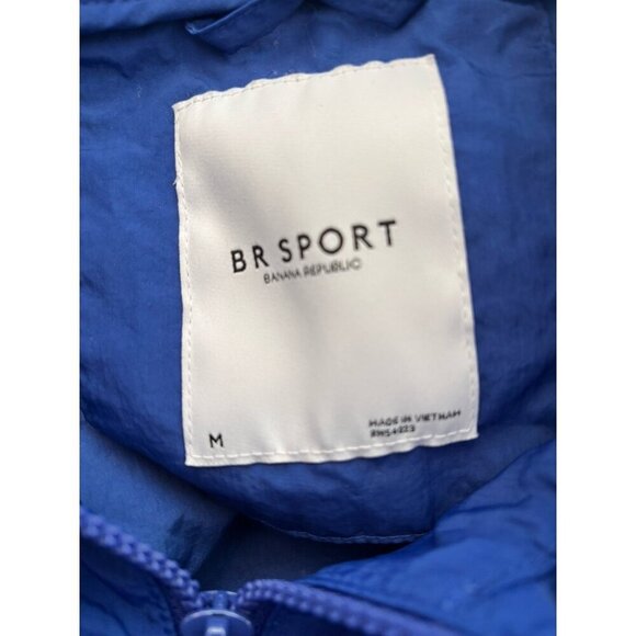 Banana Republic Sport Womens Size Medium Blue Windbreaker Jacket Nylon - Picture 5 of 5